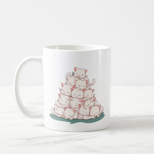 Mug Pile De Kitty Cats Drôle Mignonne Amoureux des cha