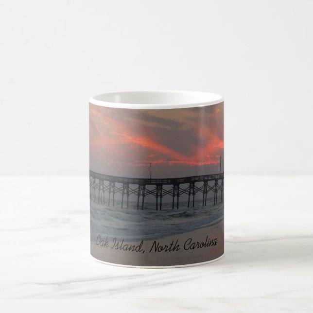 Mug Pilier et coucher du soleil - île de chêne, OR (Centre)