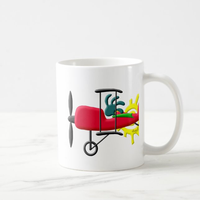 Mug Pilote d'avion de cascade de Natif américain de (Droite)