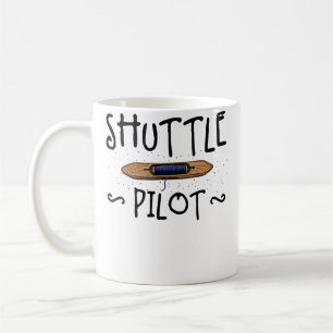 Mug Pilote de Navette Tissage à la Main Tricot Crochet