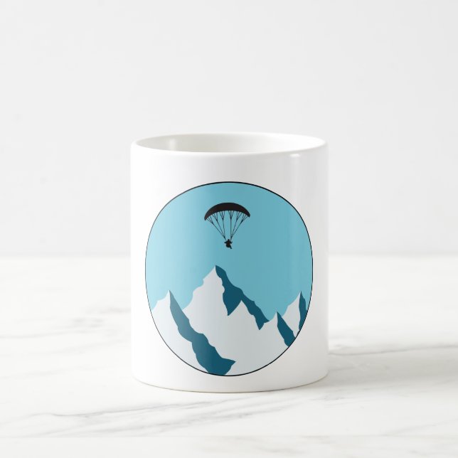 Mug Pilote de parapente rétro Skydiving des années 80 (Centre)