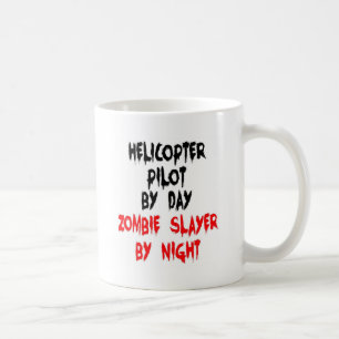 Mug Pilote d'hélicoptère Zombie Slayer