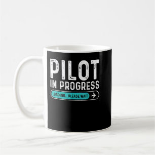Mug Pilote en cours Veuillez patienter Drôle pilote d'
