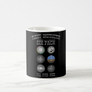 Mug Pilote instructeur de vol Sixpack Pilote formateur