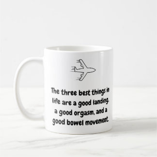Mug Pilote - Les trois meilleures choses Mug en cé