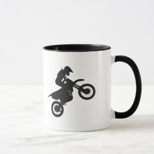 Mug Pilote Motocross - Choisir la couleur arrière - pl
