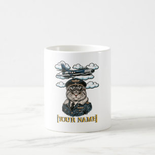 Mug Pilote Personnalisé Chat Scottish Fold Perso