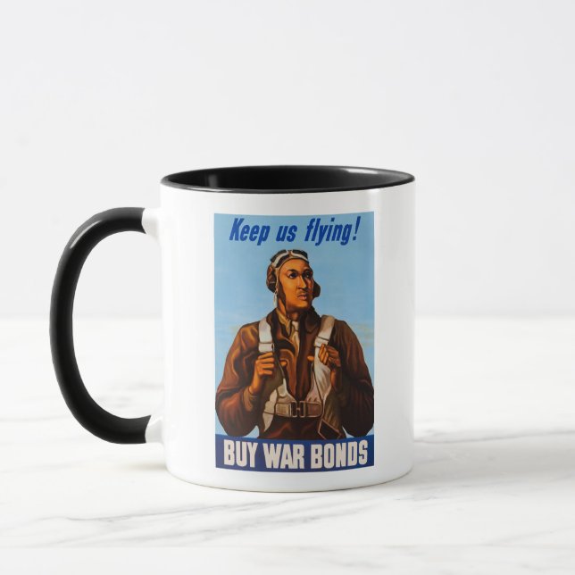 Mug Pilotes d'aviation afro-américains de 2ÈME GUERRE  (Gauche)