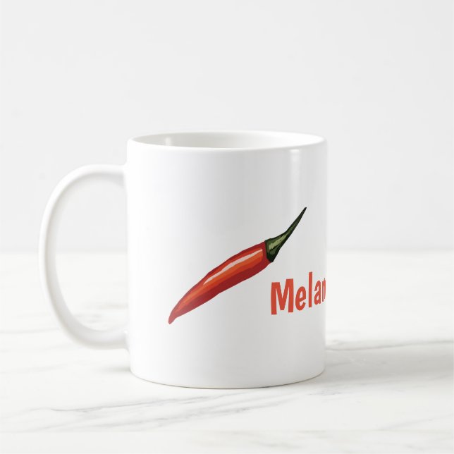 Mug Piments personnalisés (Gauche)