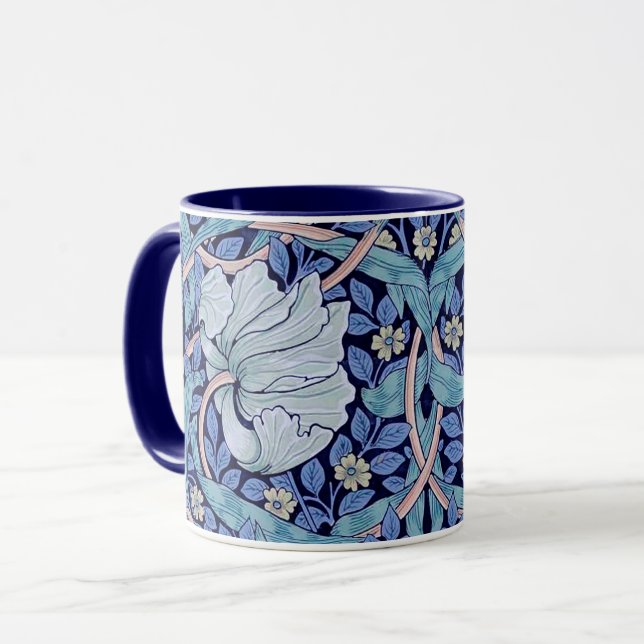 Mug Pimpernel Blue, William Morris (Devant gauche)
