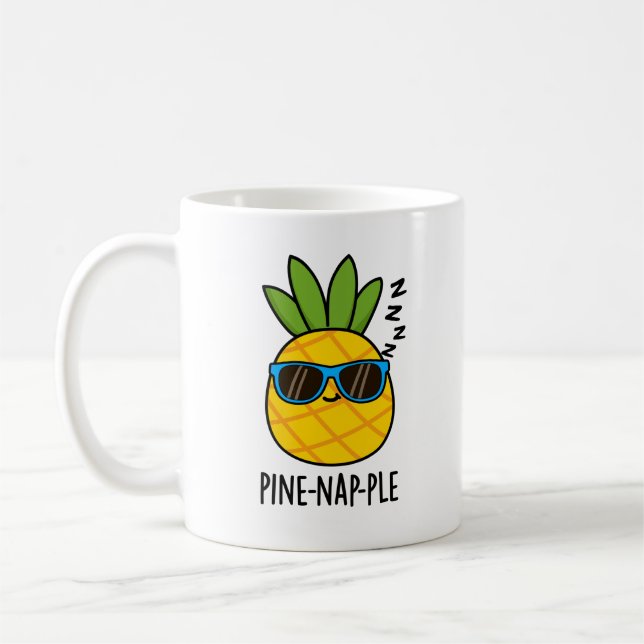 Mug Pin-nap-ple Funny Fruit Pun à ananas (Gauche)