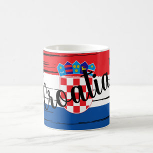 Mug Pinceau Artistique Drapeau Croatie