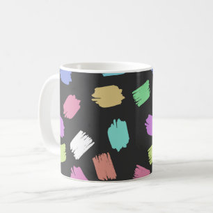 Mug Pinceau de peinture contours, pinceaux colorés