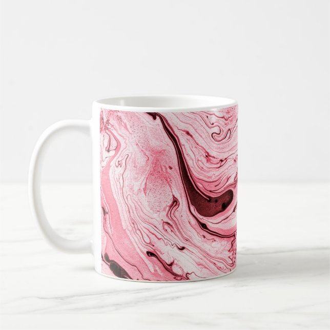 Mug Pinceau d'eau Abstraite monochrome, Futuristi roug (Gauche)