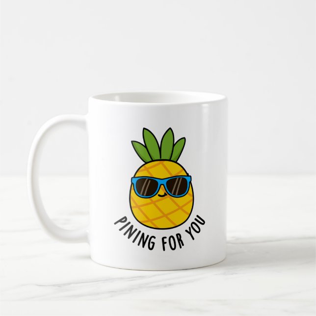 Mug Pinceau Pour Vous Drôle Pun D'Ananas (Gauche)
