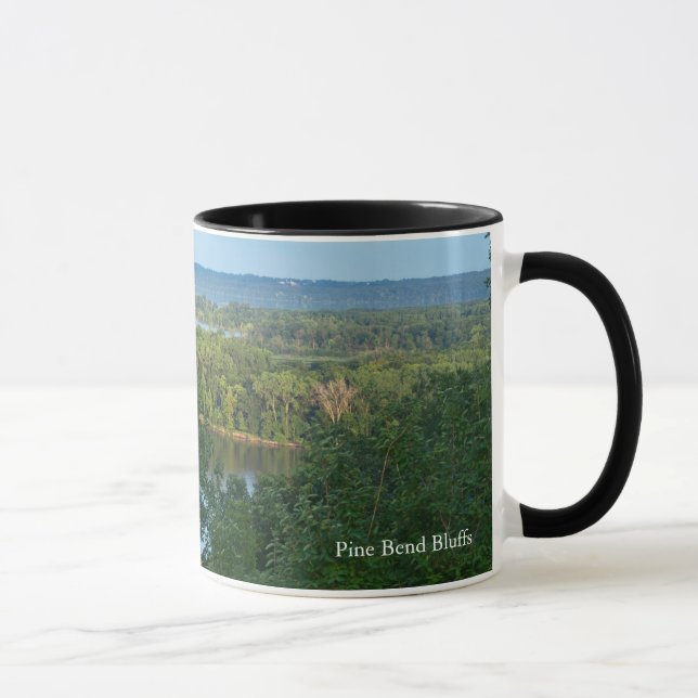 Mug Pine Bend Bluffs surplombant le fleuve Mississippi (Droite)