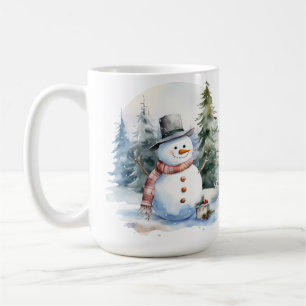 Mug Pine de neige Bois d'hiver Musique de Noël