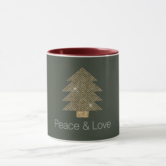 Mug Pine Green Gold Glitzy Parties scintillant Arbre d (Centre)