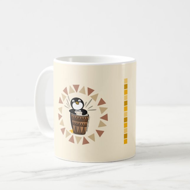 Mug Pingouin batteur (Devant gauche)