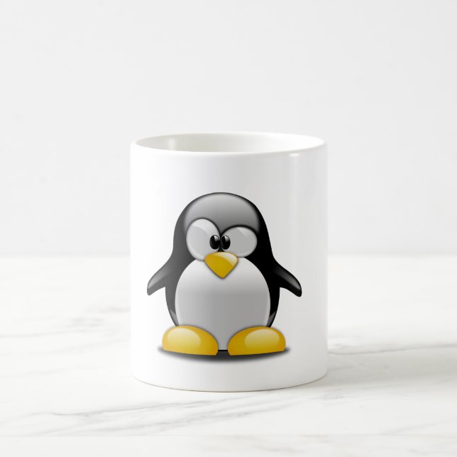 Mug Pingouin Confus Cartoon Oiseau Animaux Envahis (Centre)