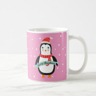 Mug Pingouin mignon de Noël de Pesonalized petit
