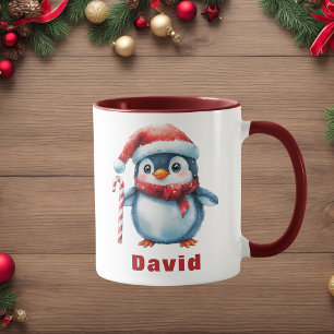 Mug Pingouin personnalisé avec nom personnalisé Sucre 