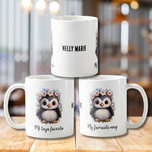 Mug Pingouins Bilingue Mi Taza Favorita Espagnol Blanc