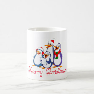 Mug Pingouins en céramique de vacances
