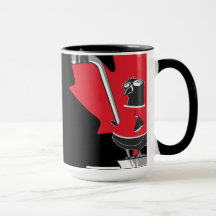 Mug Pingouins Hockey Canada N&B
