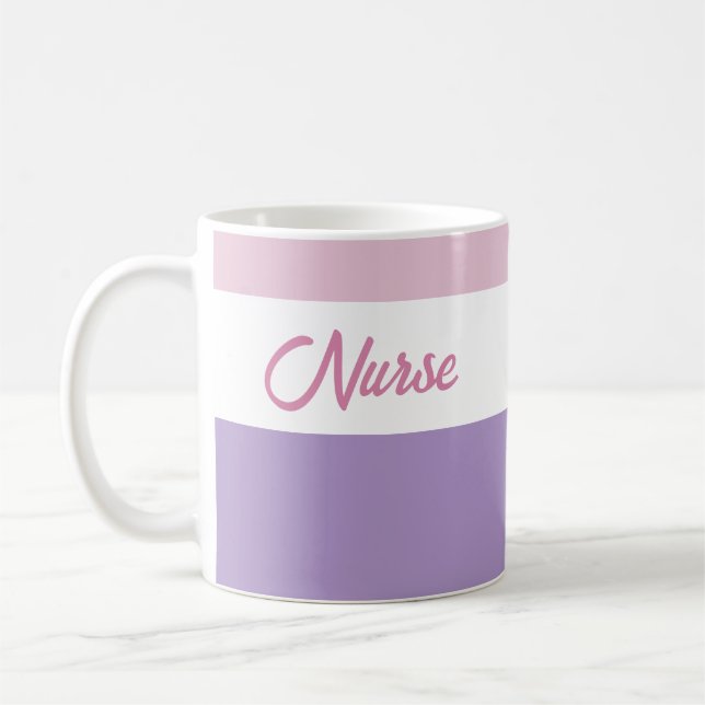 Mug Pink and purple nurse (Gauche)