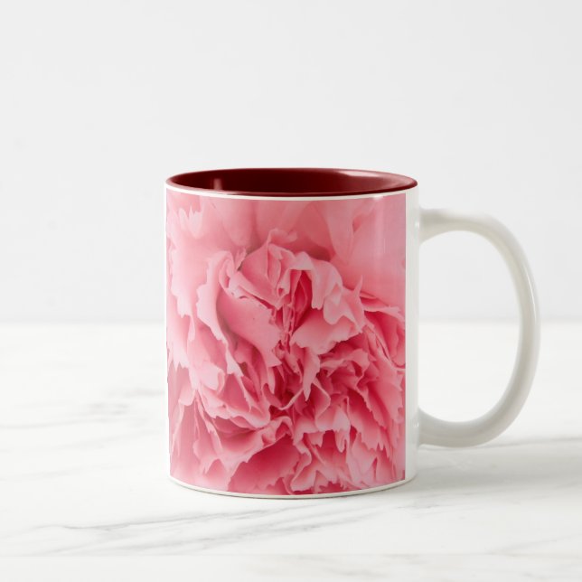 Mug Pink Carnation Close Up (Right)