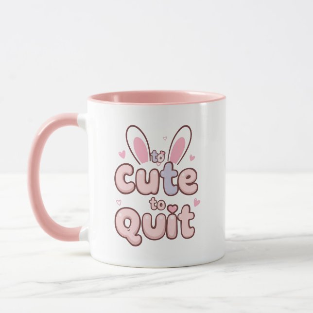 Mug Pink Girly Motivational Saying (Gauche)