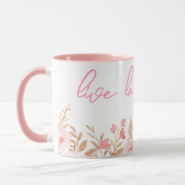 Mug Pink Live Laugh Love (Gauche)