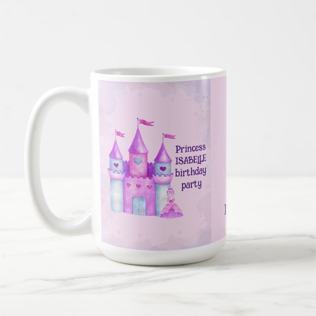 Mug Pink Magic Fairytale Castle Princess Party (Gauche)