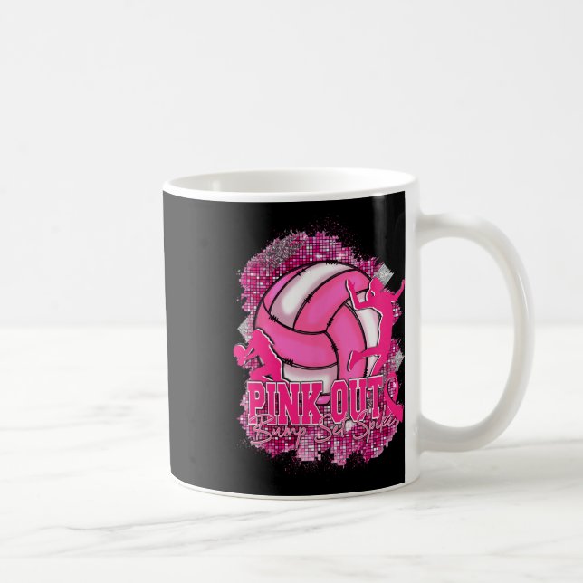 Mug Pink Out Volleybyll Pink Ribbon Cancer du sein Awa (Droite)
