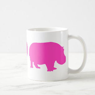 Mug Pink Peace Love et Hippopotames