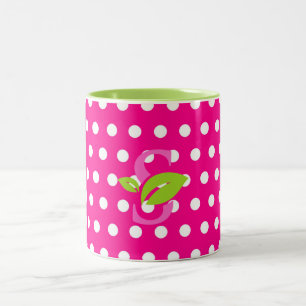 Mug Pink Polka dot logo design