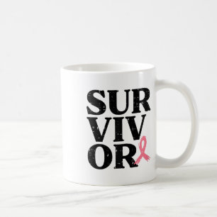 Mug Pink Ribbon Guerrier du sein Sensibilisation au ca