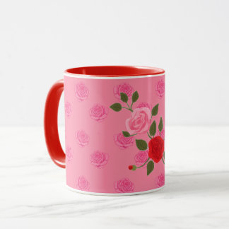 Mug pink roses