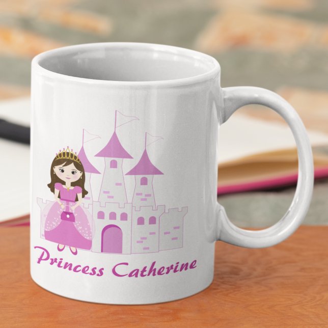 Mug Pink Royal Princess Castle Girl Anniversaire (Créateur téléchargé)