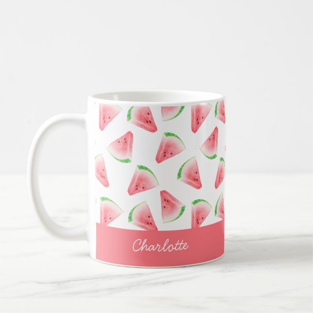 Mug Pink Watermelon Personalized (Gauche)