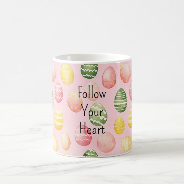 Mug Pink Yellow Green Easter Eggs (Centre)