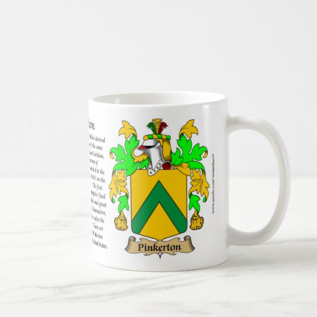 Mug Pinkerton, l'origine, la signification et la crête (Droite)