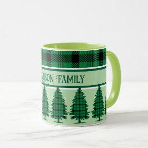 Mug Pins De Tarte Vert Noir Cosy