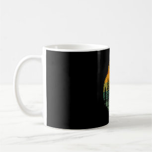 Mug Pins des forêts nature rétro randonnée camping hom