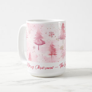 Mug Pins roses Aquarelle Noël
