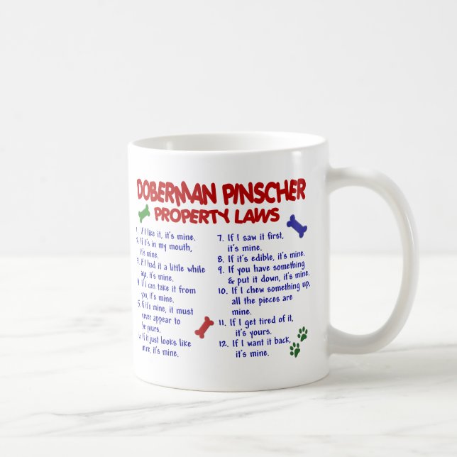 MUG PINSCHER PL2 DE DOBERMANN (Droite)