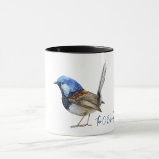 Mug Pinson bleu personnalisable