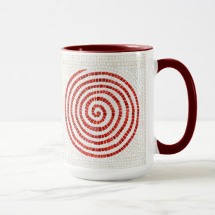 Mug PINWHEEL MOSAIC Tall Maroon Combo Musique