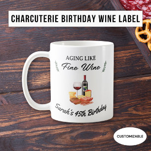 Mug Pique-nique d'anniversaire minimaliste charcuterie